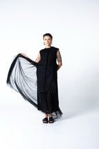 Cut Out Vest - Black