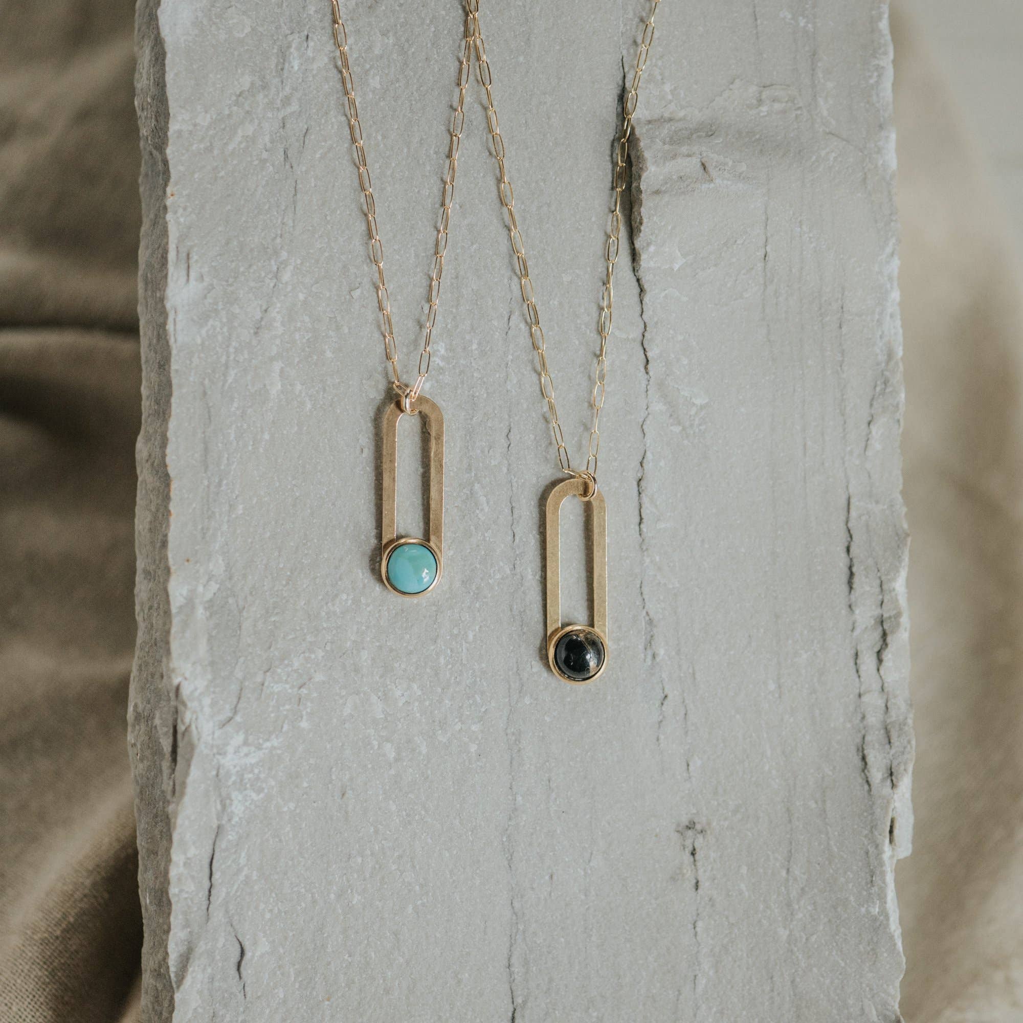 Gulch Necklace // Turquoise // Demi-Fine Gold