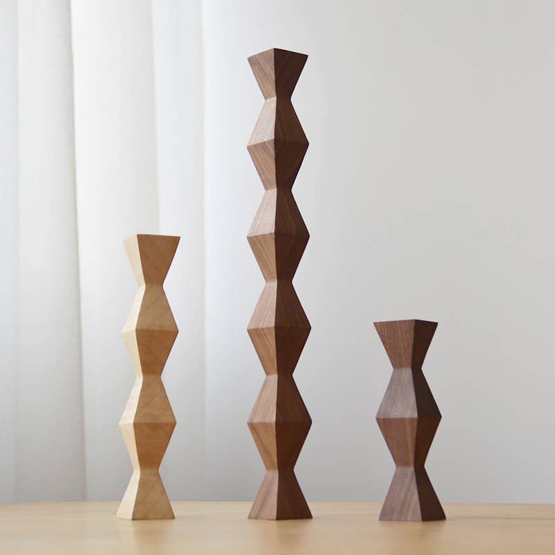 The Endless Column Handmade Wood Sculpture - Brancusi Series