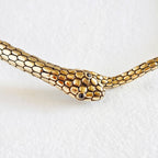 Brass Serpent Choker Necklace