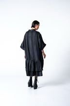 Lalune Dress - Grey Stripe