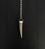 Sterling Silver Antler Tip Necklace