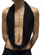 Sterling Silver Antler Tip Necklace