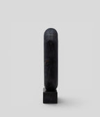 Arched Wood Vase, Charcoal
