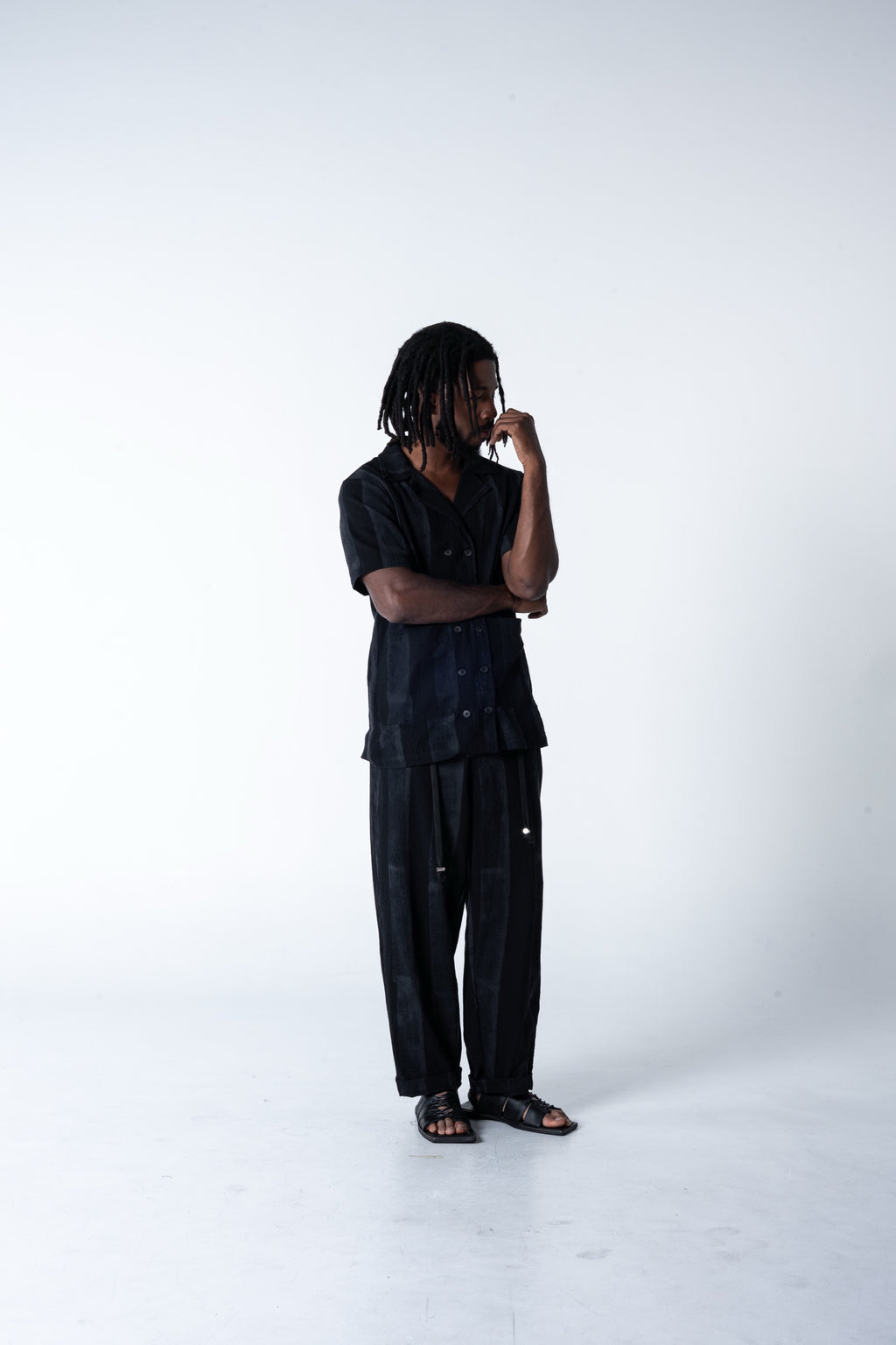 Family Man Shirt - Grey Stripe