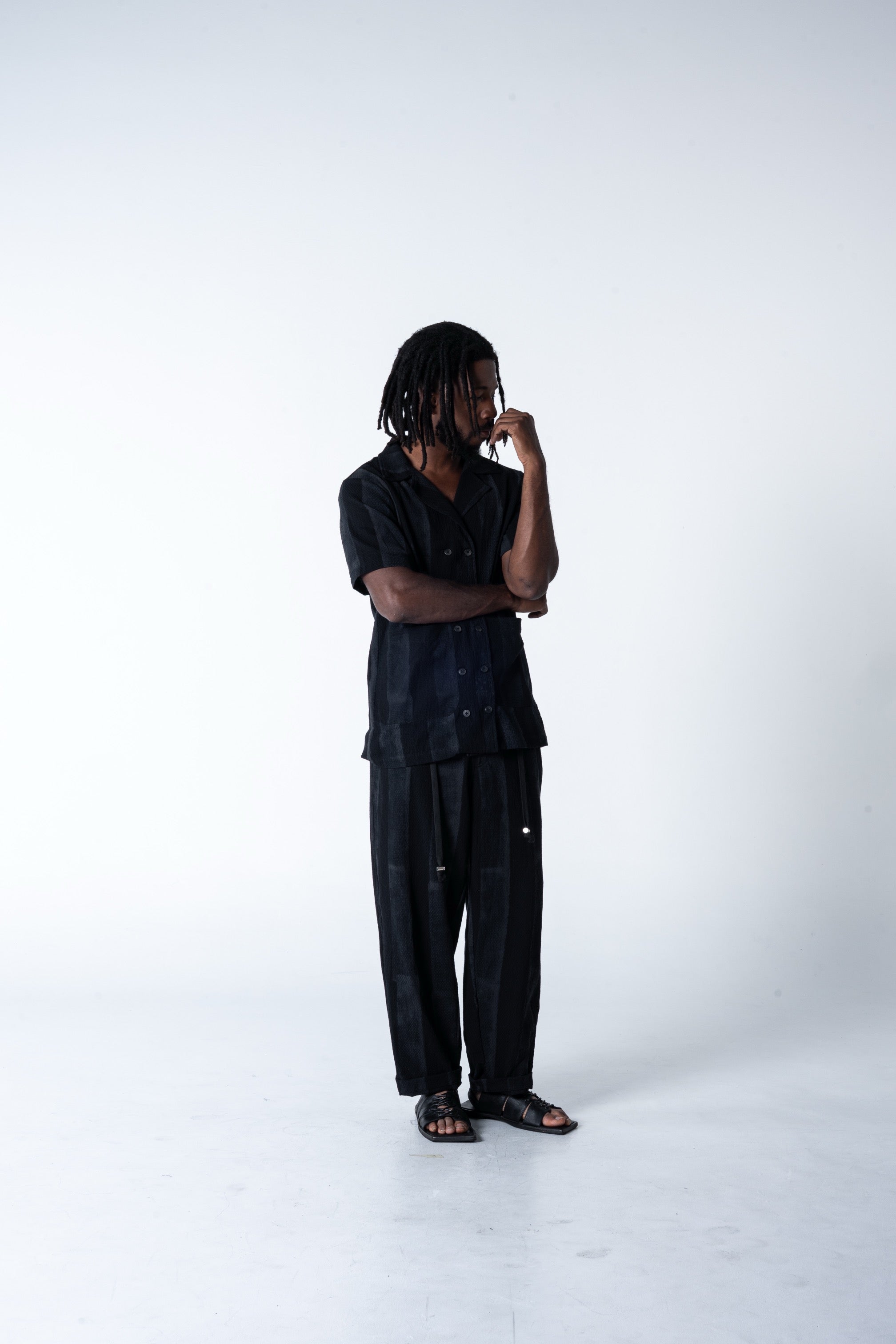 Family Man Shirt - Grey Stripe