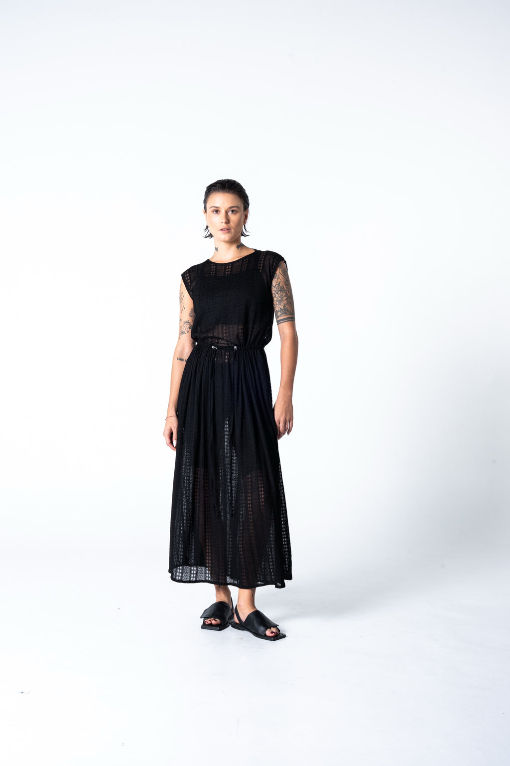 Atthis  Dress - Black