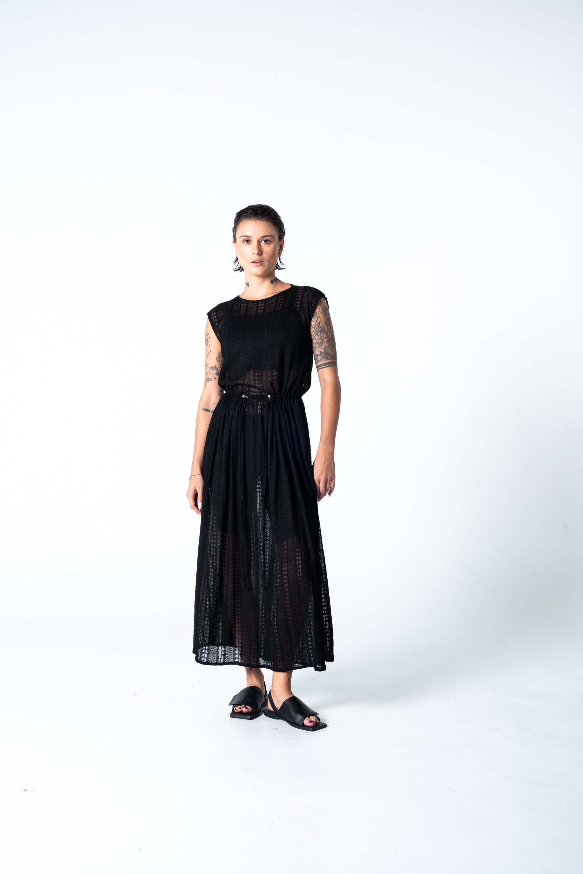 Atthis  Dress - Black