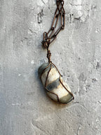 Bronze Paperclip Chain Necklace