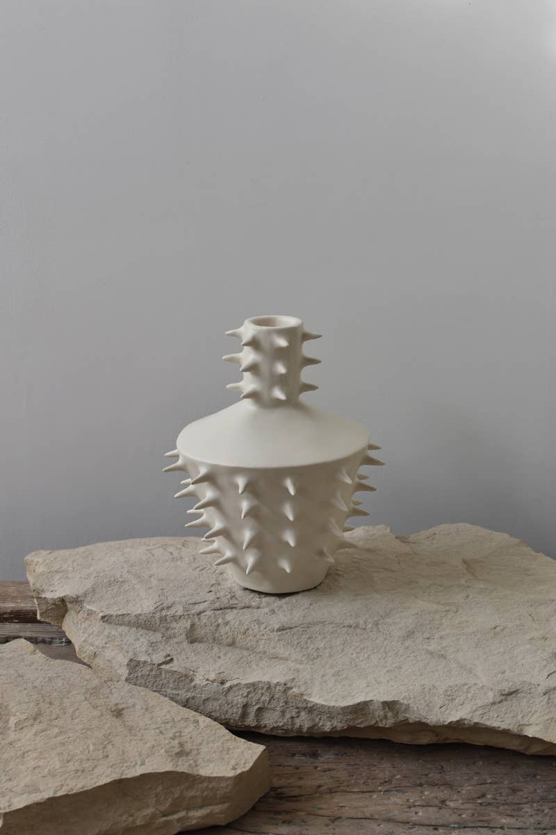 Handmade Ceramic Spikes Flower Vase III