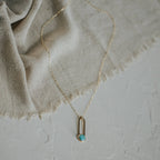 Gulch Necklace // Turquoise // Demi-Fine Gold