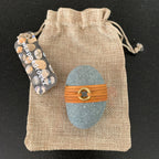 Metal Bead Wrapped Rock