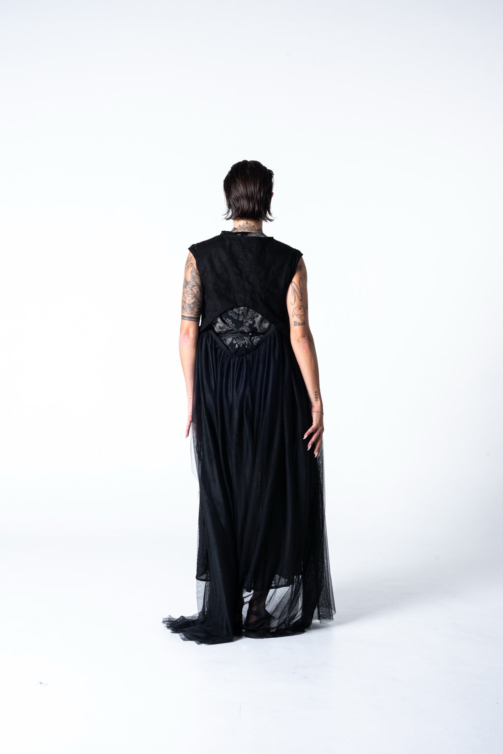 Cut Out Vest - Black