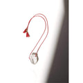 Clear Quartz Red String Necklace