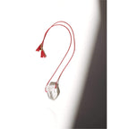 Clear Quartz Red String Necklace