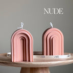 Arch Soy Candle: Sculptural Pillar Candle