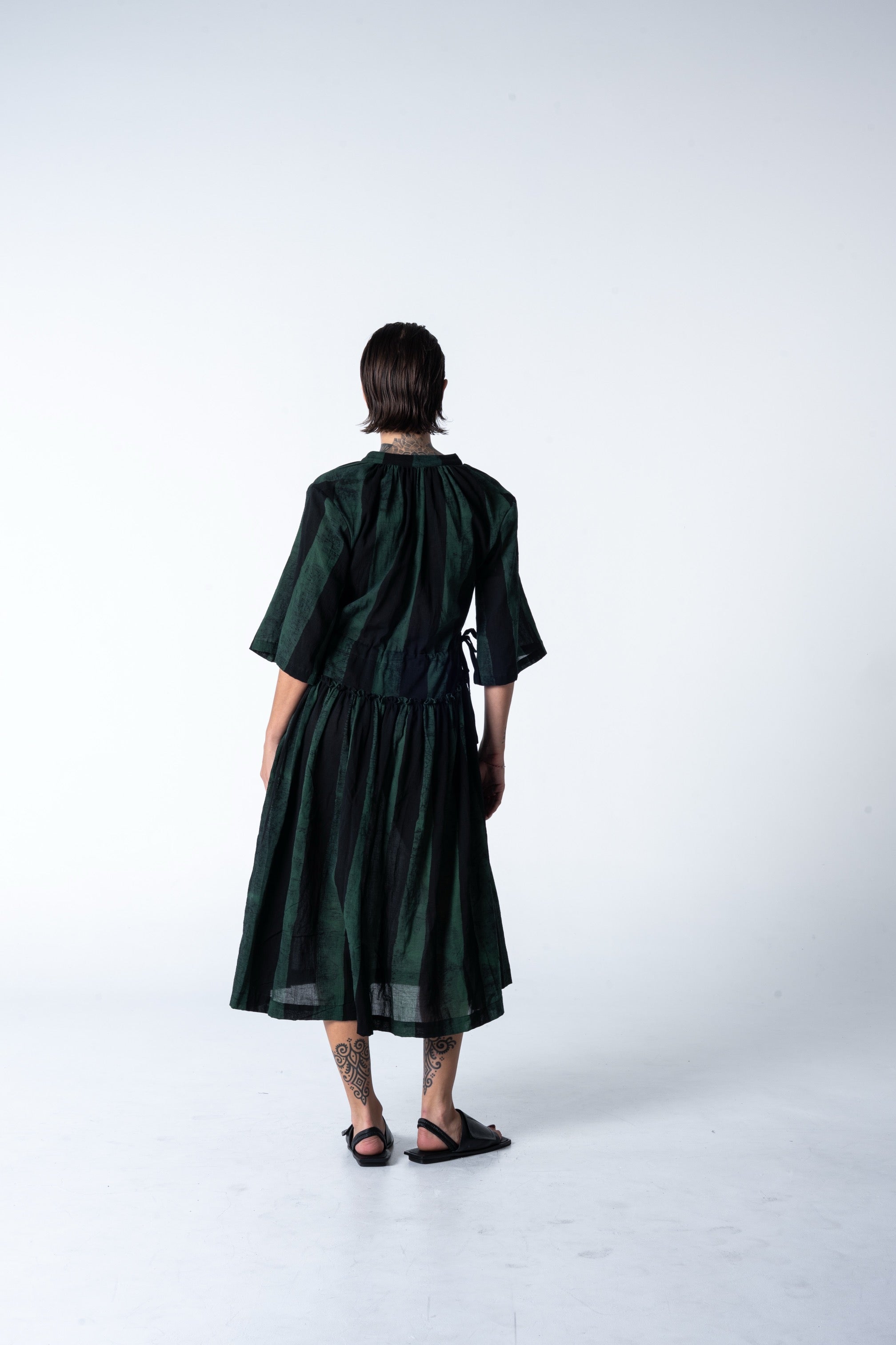 Piccolo Dress - Malachite Stripe