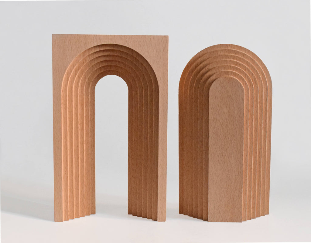 Modern Arch Beech Sculpture