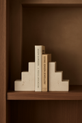 Travertine Stair Cube Bookend Set of 2