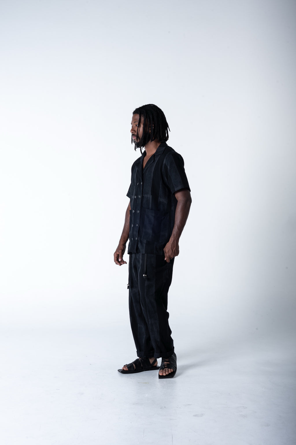 Family Man Shirt - Grey Stripe