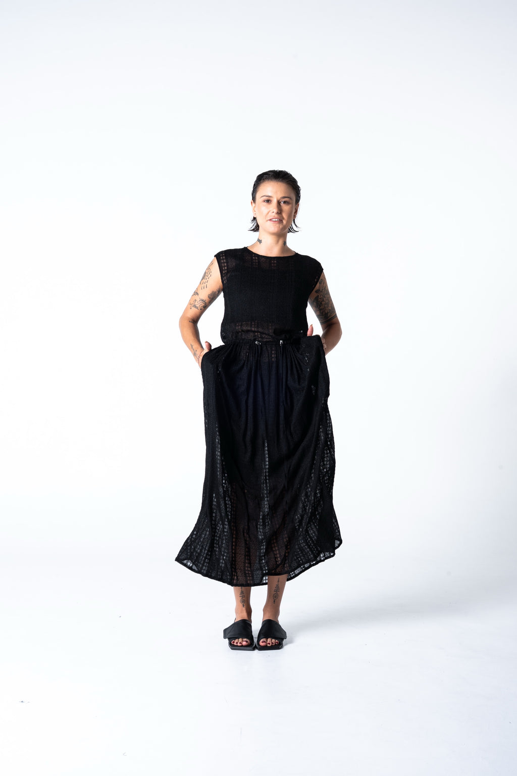 Atthis  Dress - Black