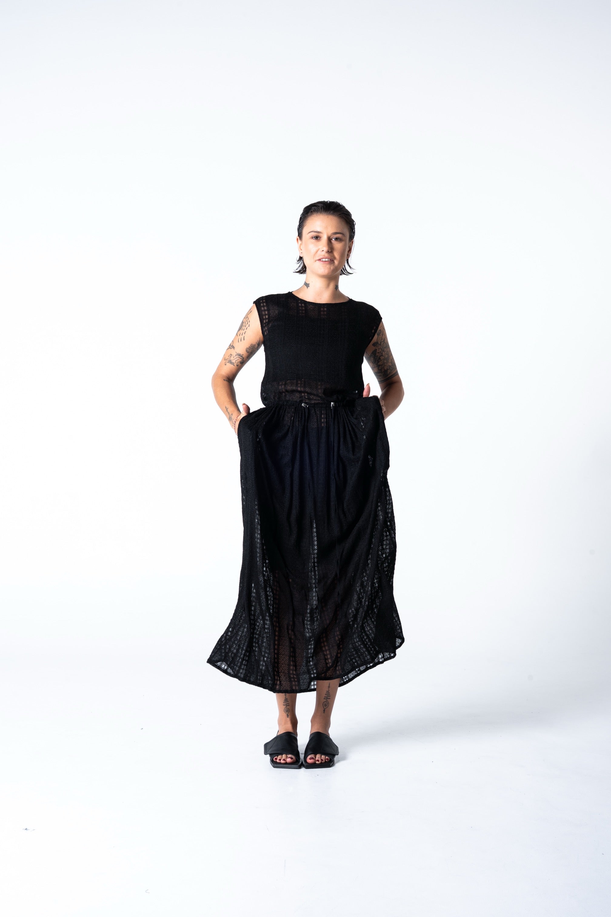 Atthis  Dress - Black