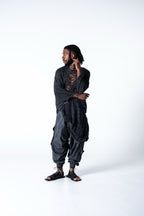 Alaceus Poncho - Black / Grey