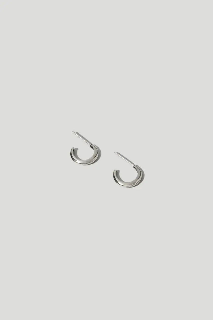 Small Classic Hoops in Silver