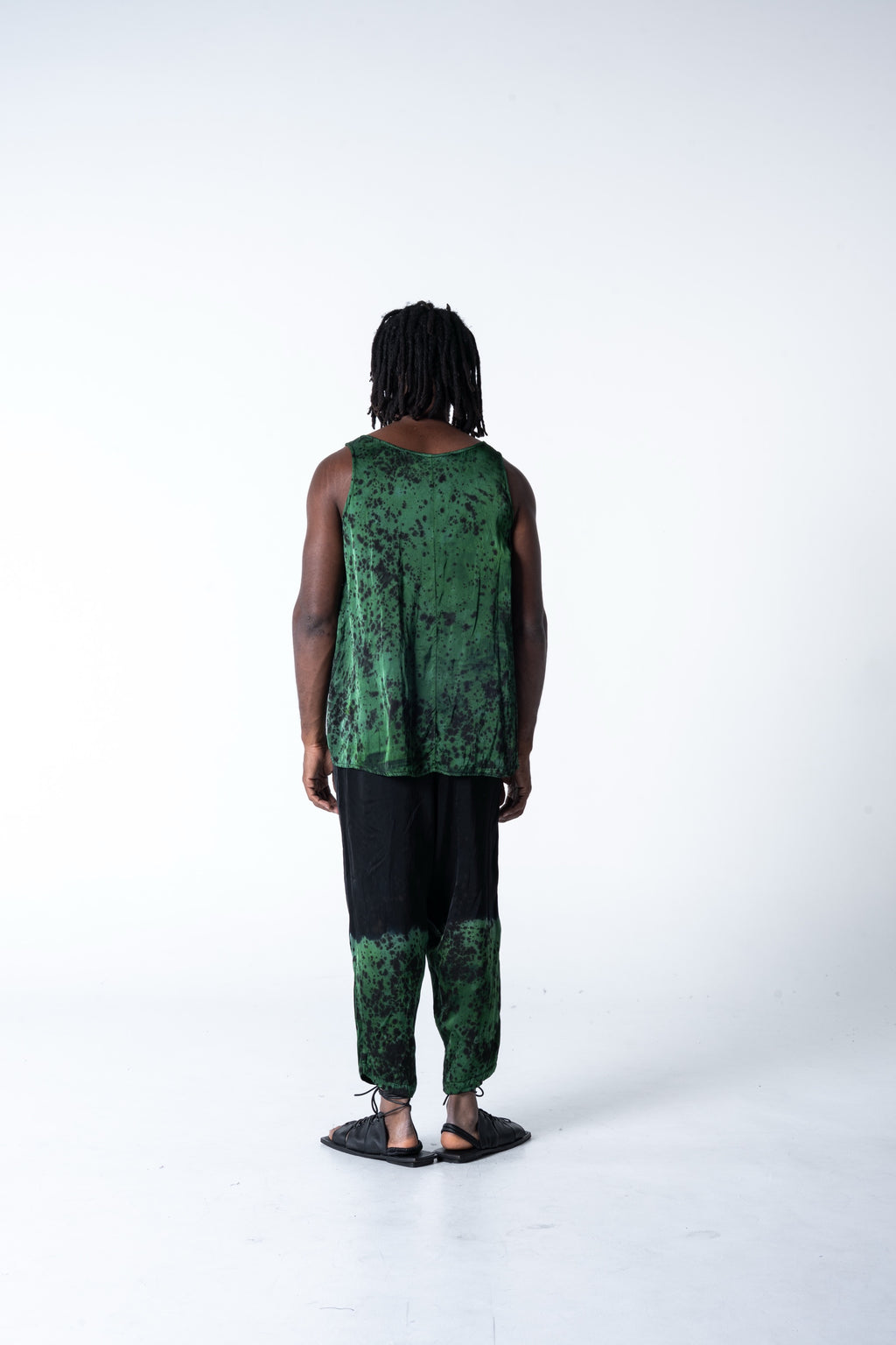 Oula Tank Viscose - Satin Malachite