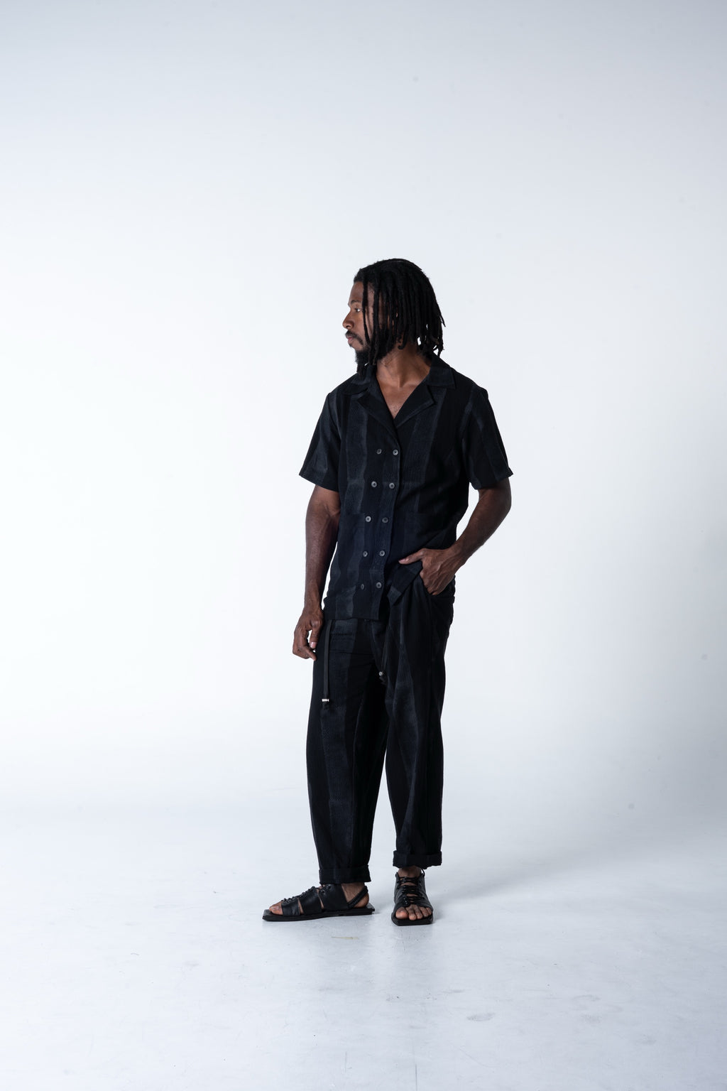 Family Man Shirt - Grey Stripe