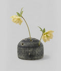 Terra Cotta Frog Vase, Grey Patina