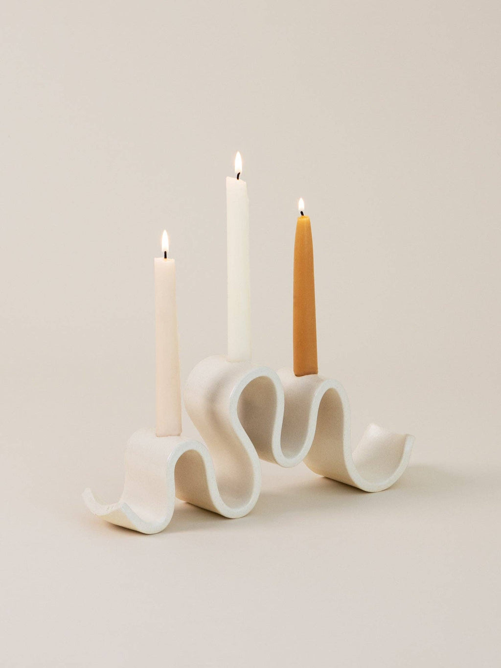 Wyat Candelabra, Cream