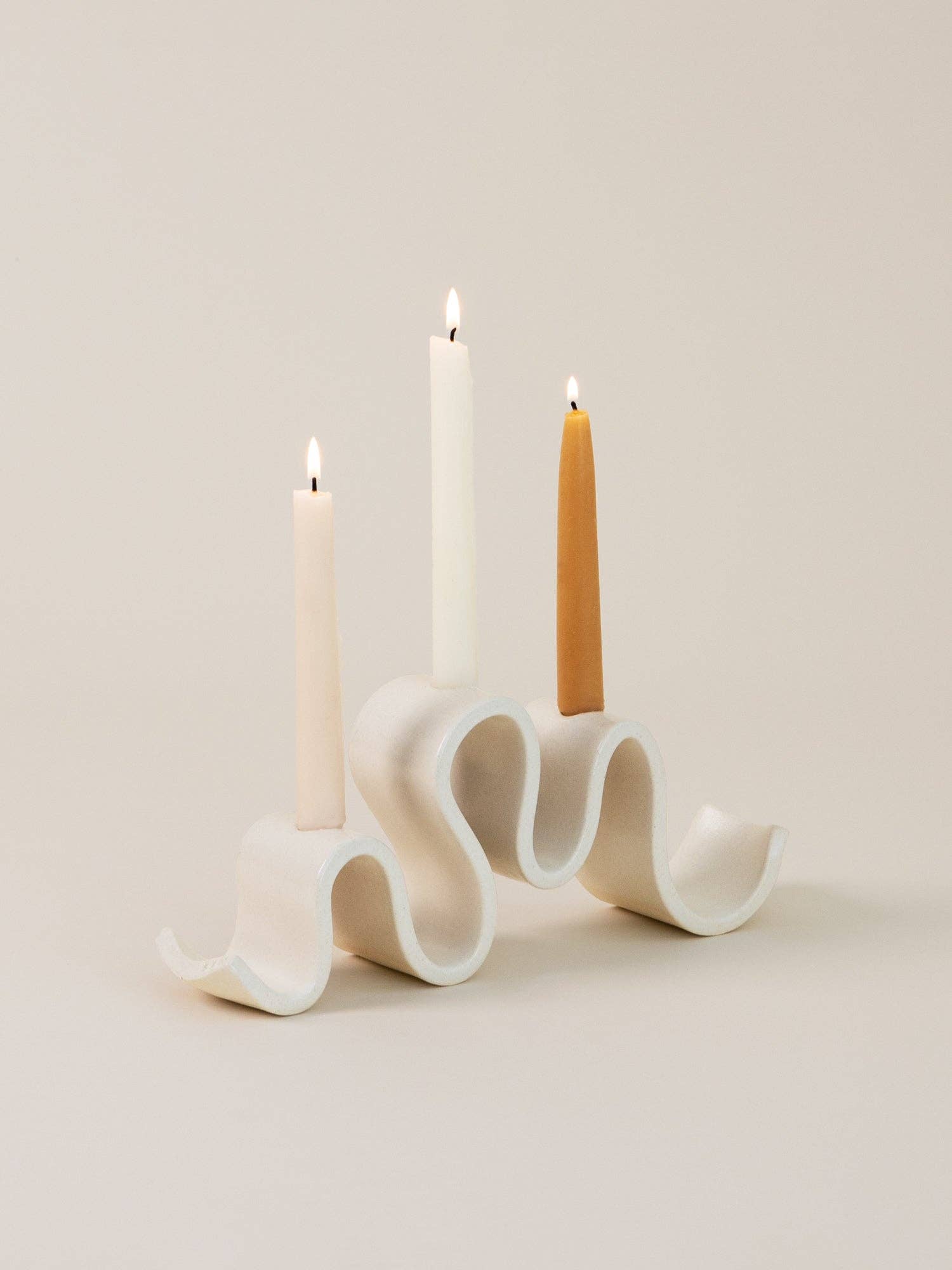 Wyat Candelabra, Cream