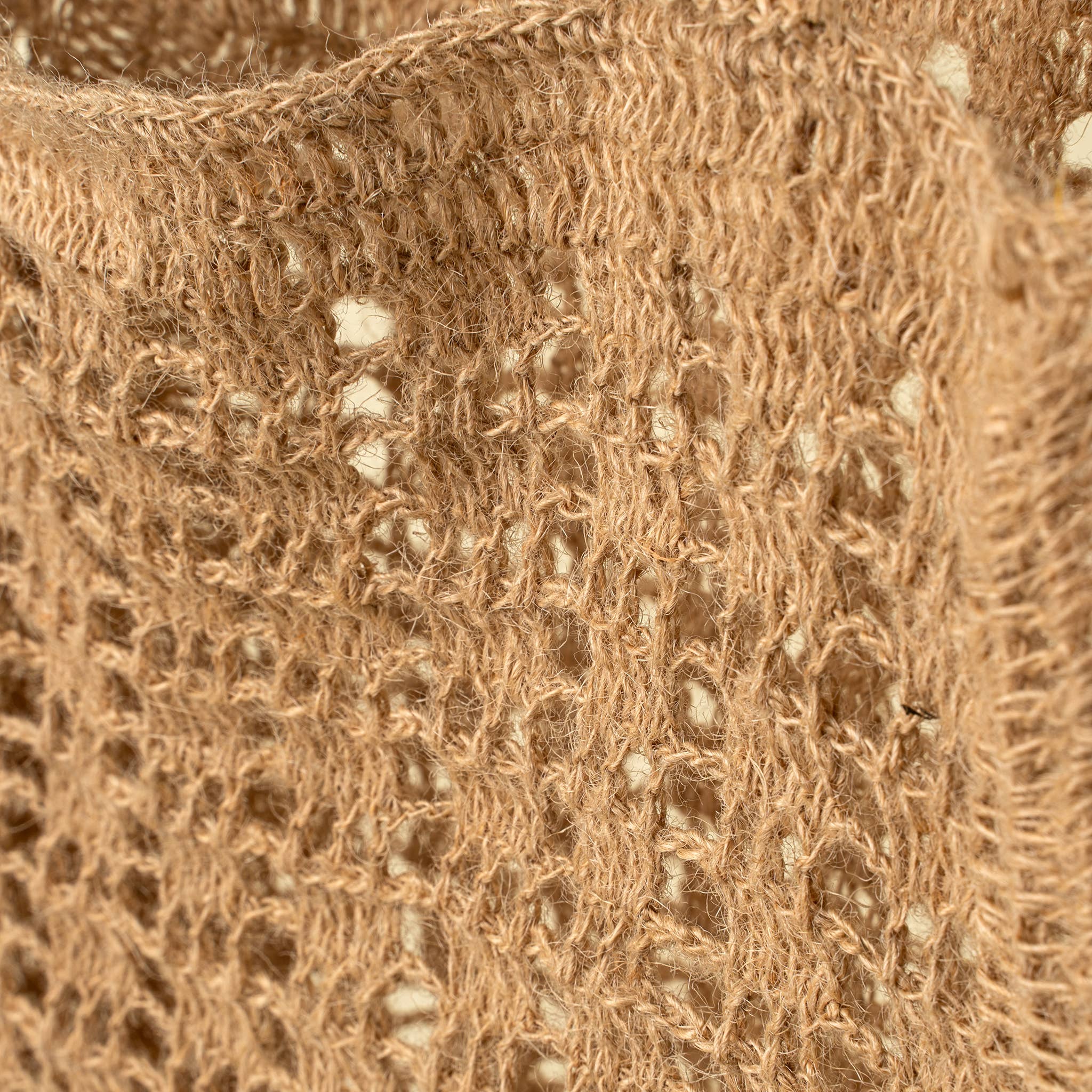 Crocheted Jute Market Bag, Natural