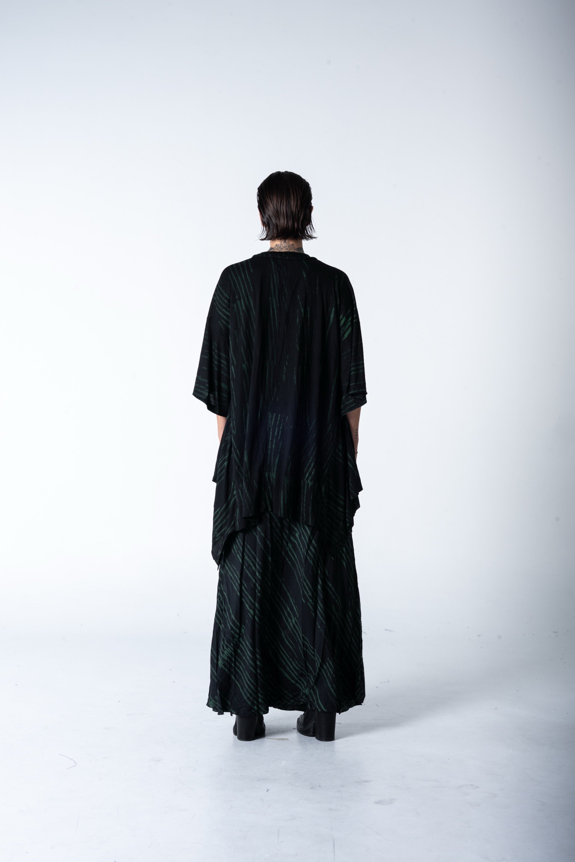 Wing Top - Black w/ Malachite