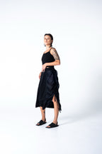 Nala Skirt - Black w/ Grey Stripe