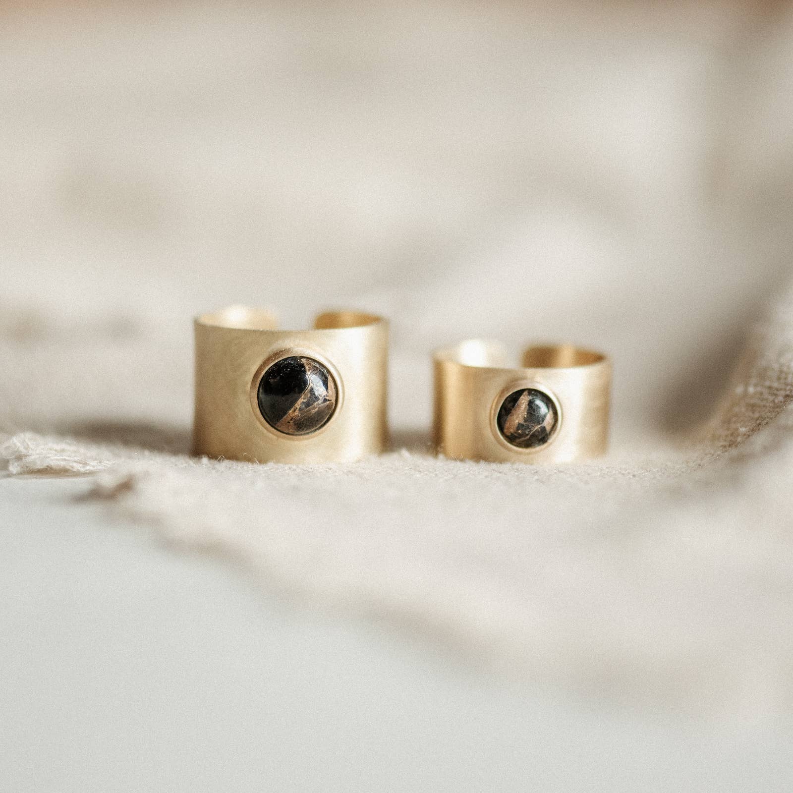 Nile Ring // 8mm // Copper Obsidian