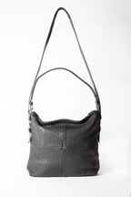 SLOUCHY BAG pebbly black