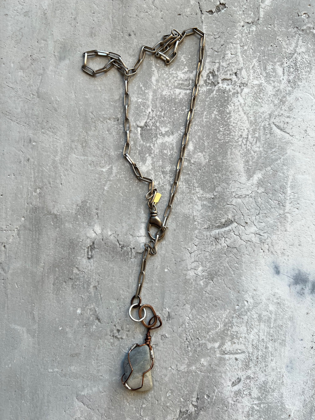 Silver Paperclip Chain Necklace