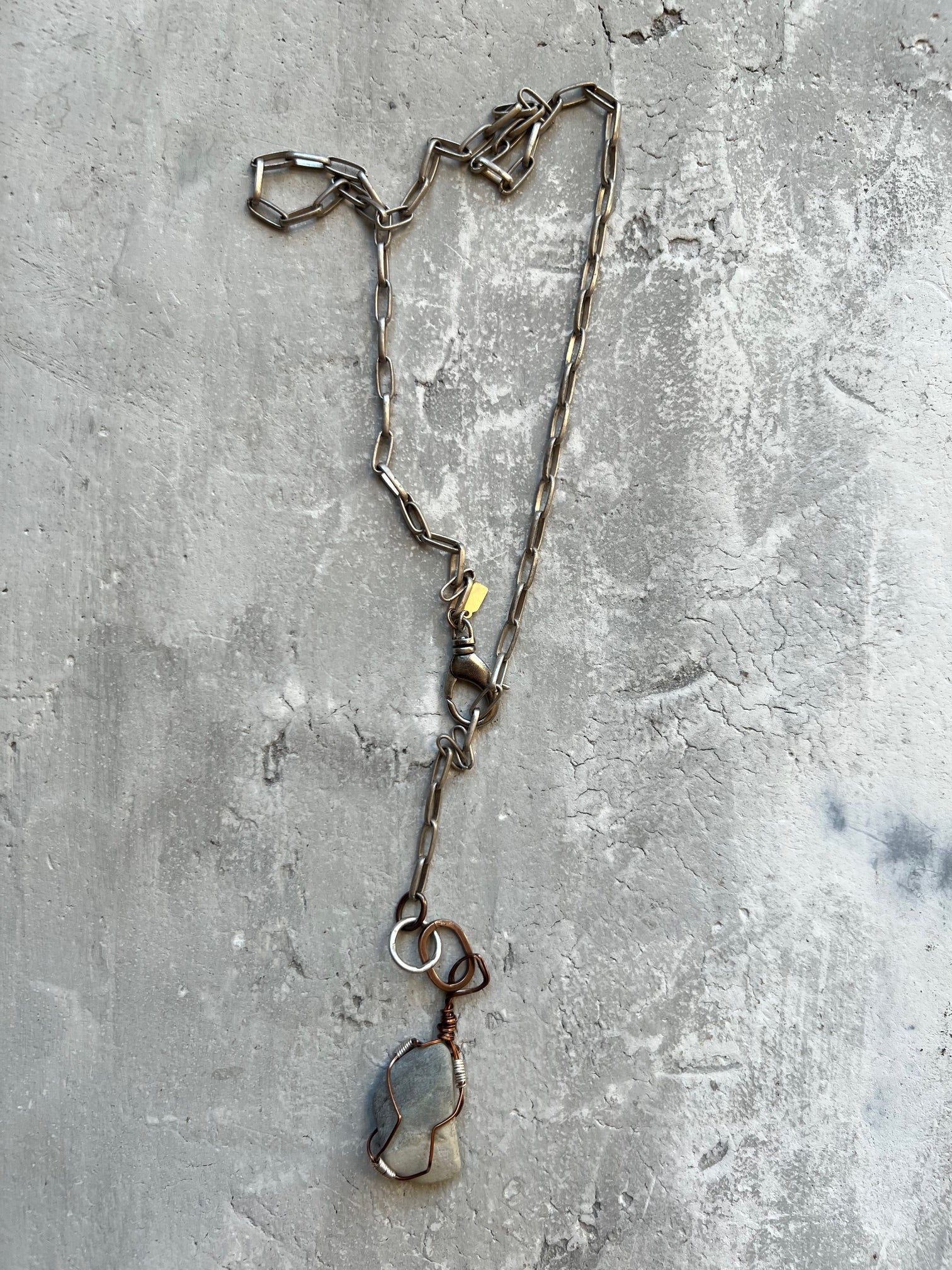 Silver Paperclip Chain Necklace