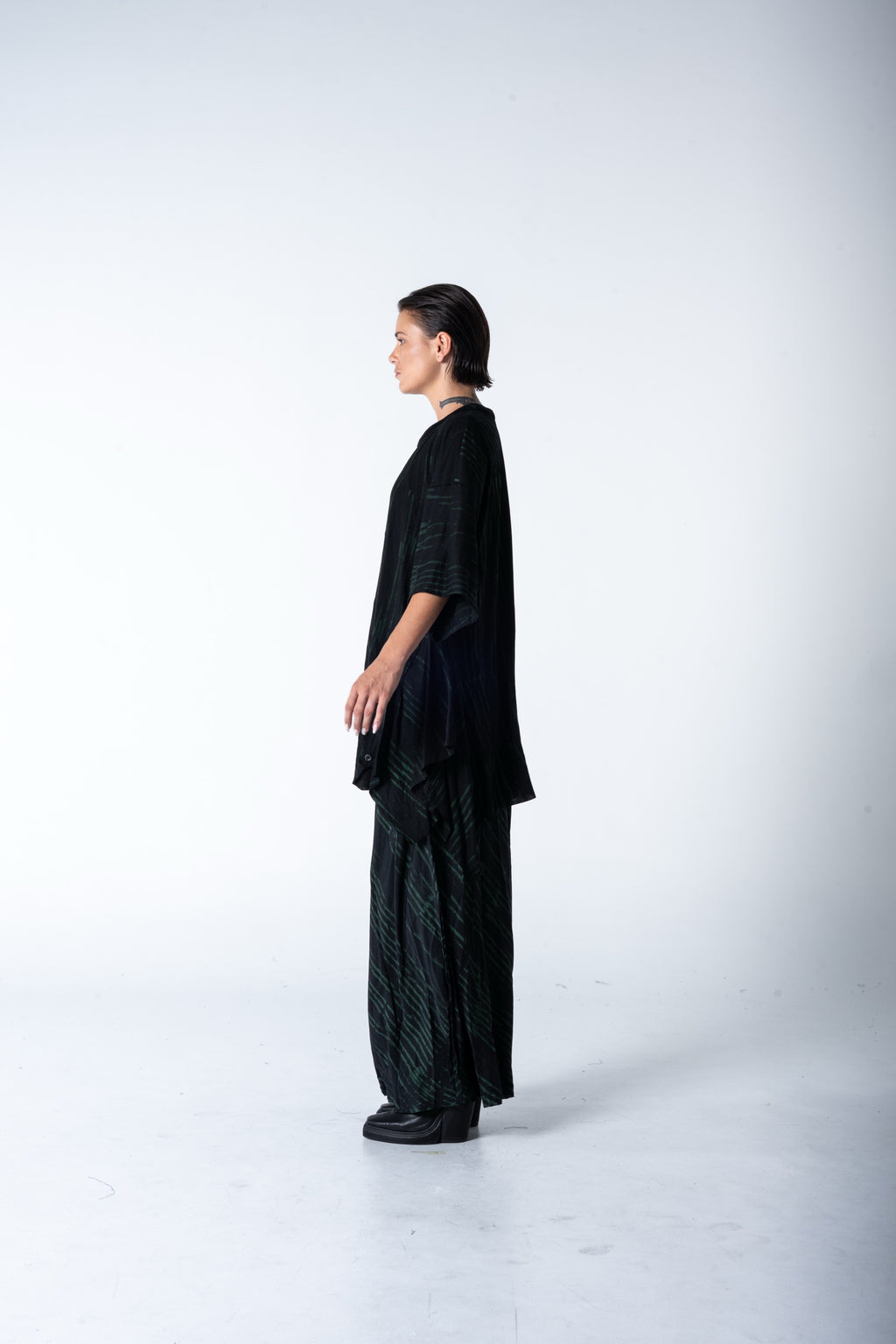 Wing Top - Black w/ Malachite