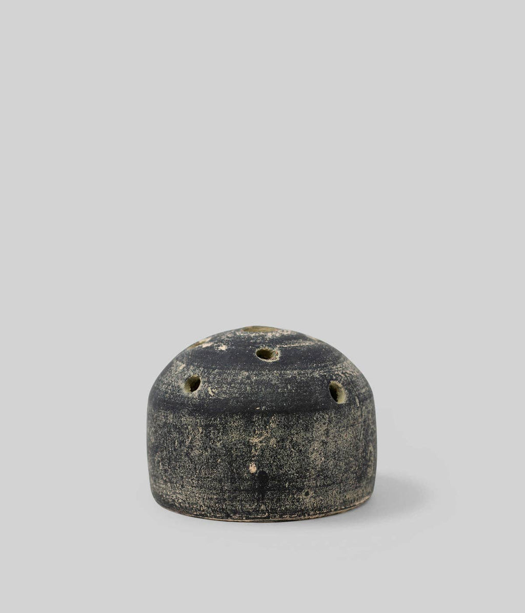 Terra Cotta Frog Vase, Grey Patina