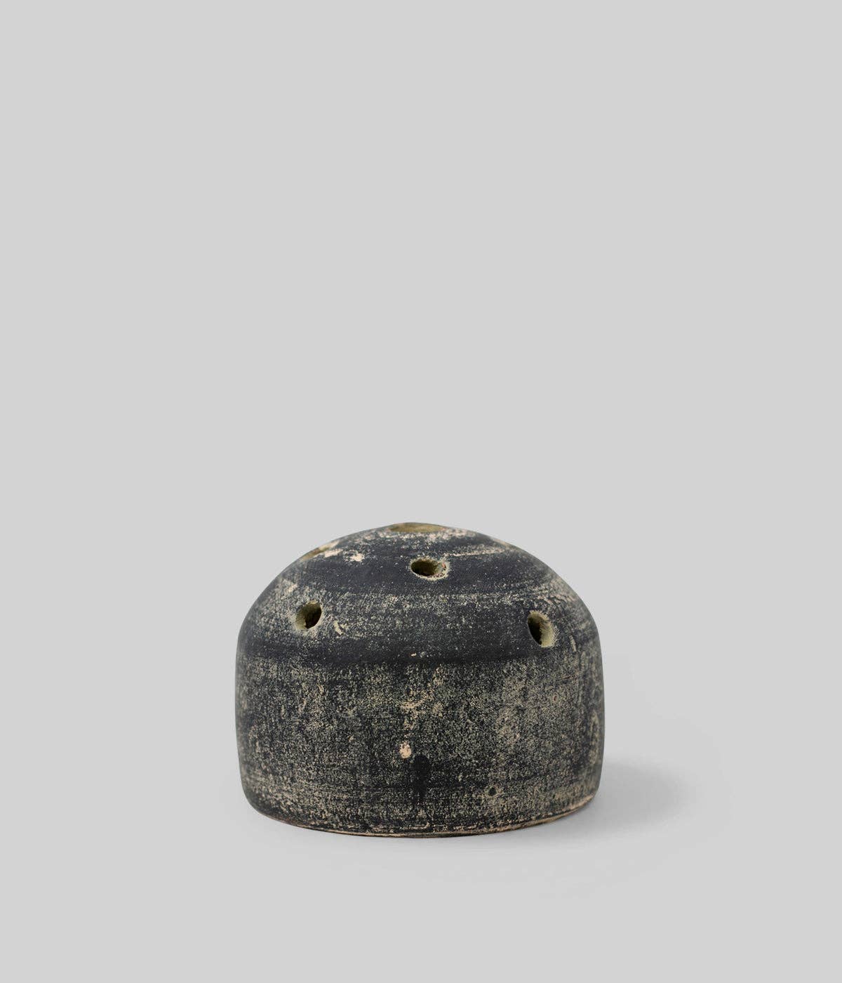 Terra Cotta Frog Vase, Grey Patina