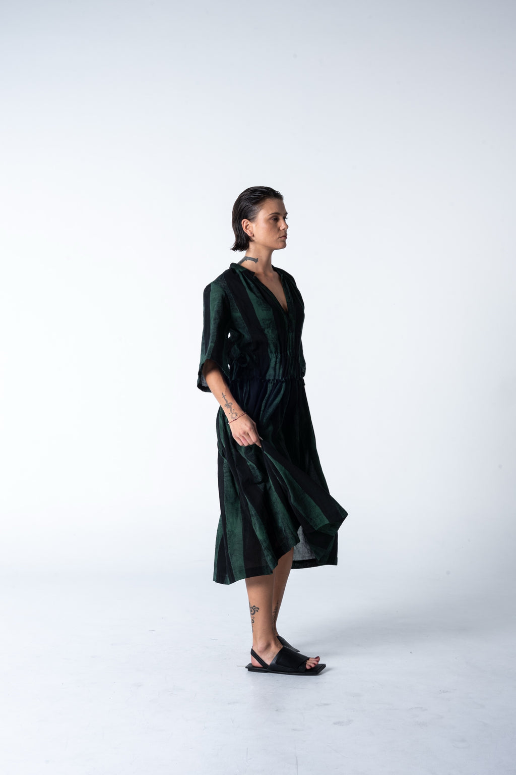 Piccolo Dress - Malachite Stripe