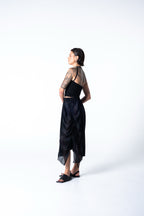 Nala Skirt - Black w/ Grey Stripe