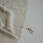 Gulch Necklace // Turquoise // Demi-Fine Gold