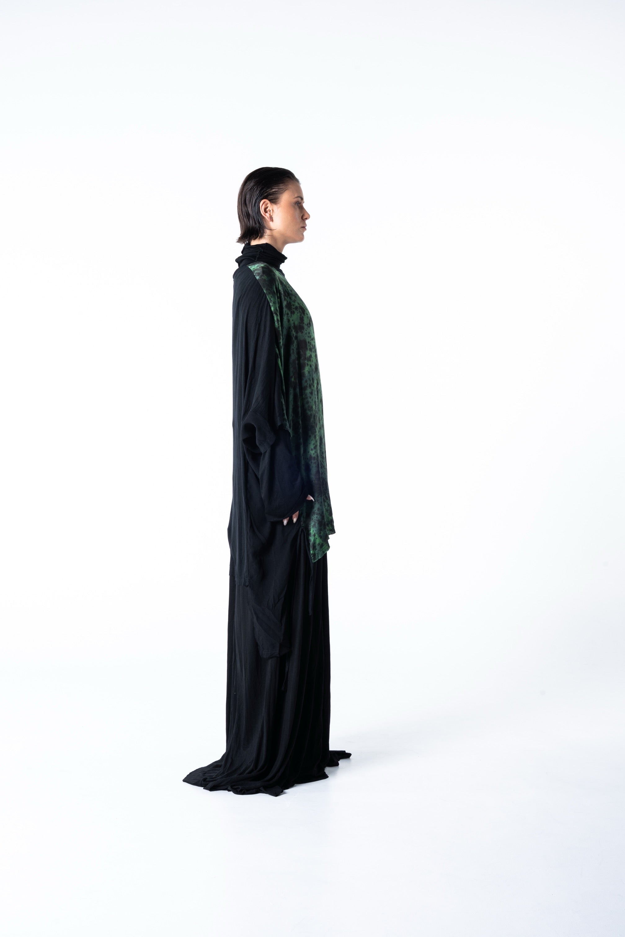 Chrome Tunic - Black w/ Malachite