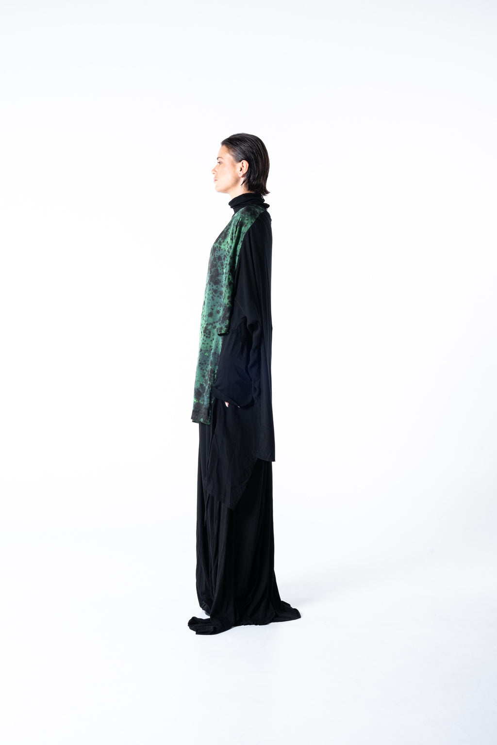 Chrome Tunic - Black w/ Malachite