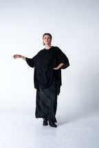 Wing Top - Black w/ Malachite