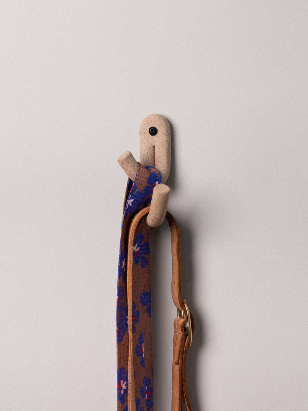 Leggy Crossed Wall Hook, Speckled